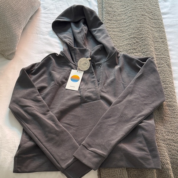 Vuori Gray Hooded Sweatshirt - Picture 2 of 4